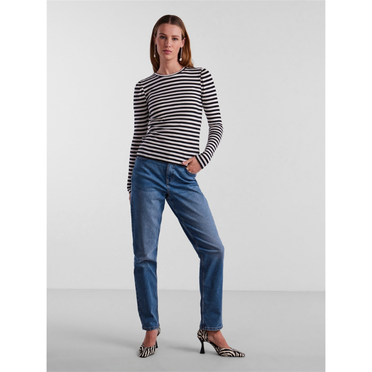 Pcruka bluse - Cloud dancer black