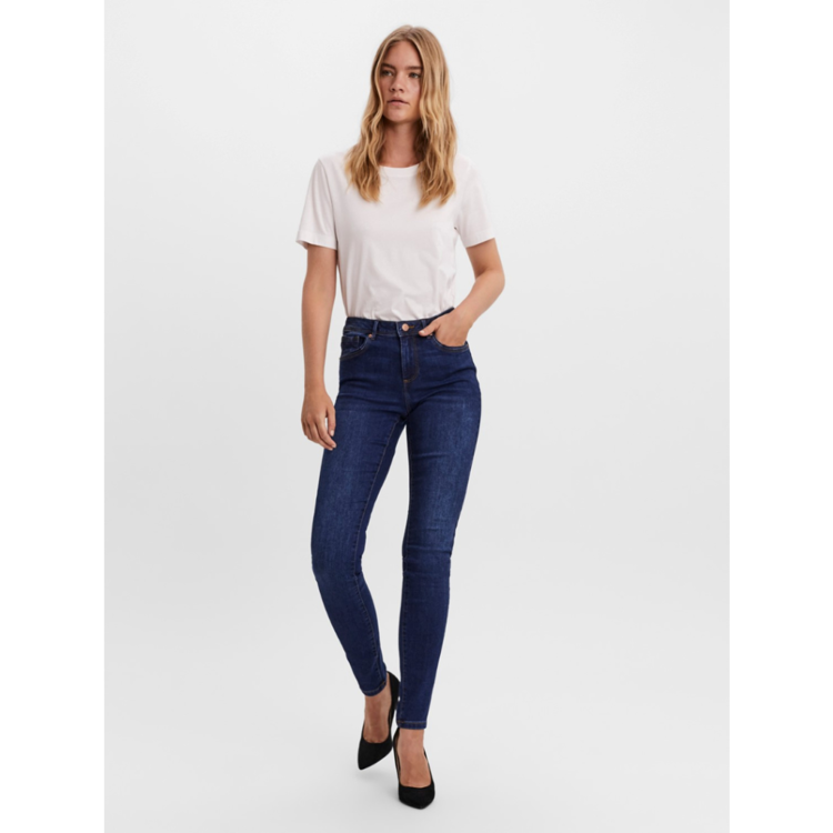 Vmtanya jeans - Dark blue denim
