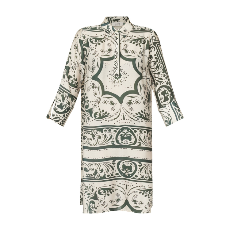 Love441-31 kjole - Green scarf