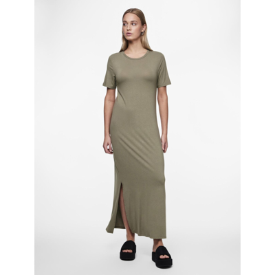 Pcsofia maxi kjole - Deep lichen green