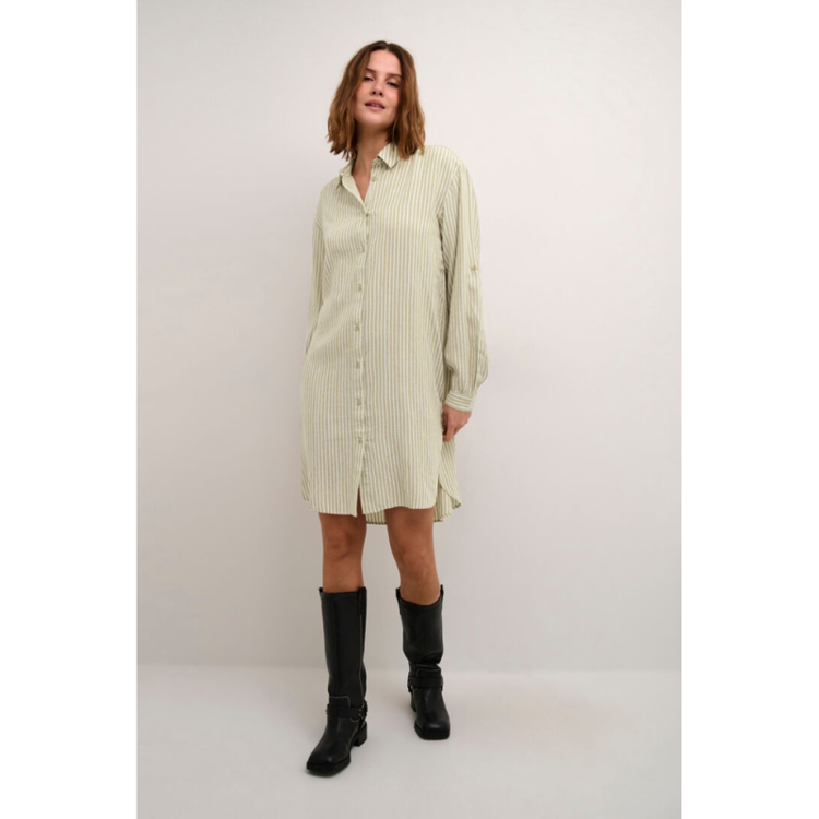 Kamilia kjole - Chinchilla/chalk