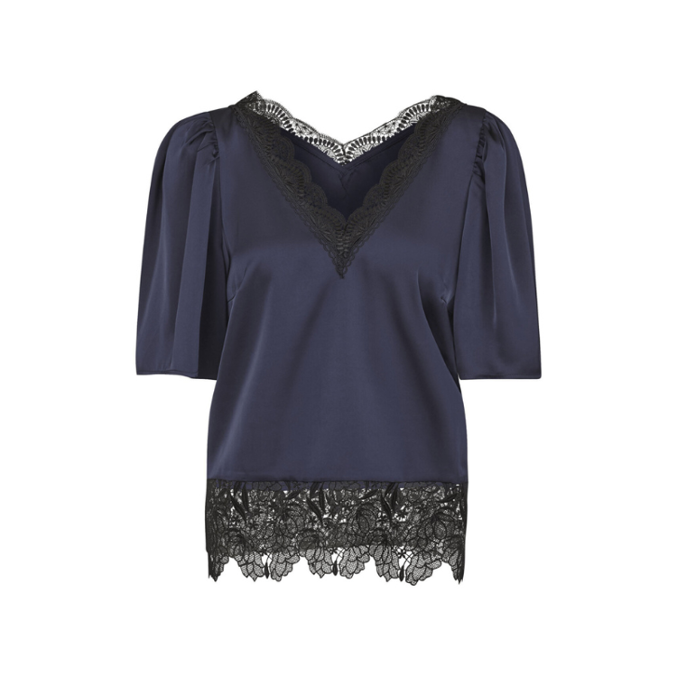 Love1079 bluse - Navy/black