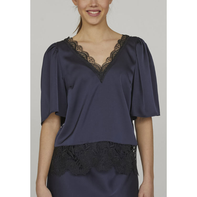 Love1079 bluse - Navy/black