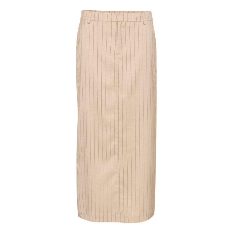 Kaagathe nederdel - Sand/black