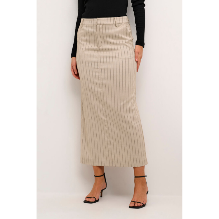 Kaagathe nederdel - Sand/black