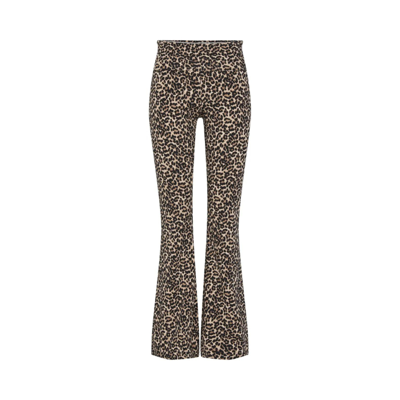 Pcgeorgina flared buks - Black/leo