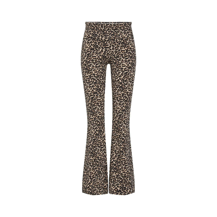 Pcgeorgina flared buks - Black/leo