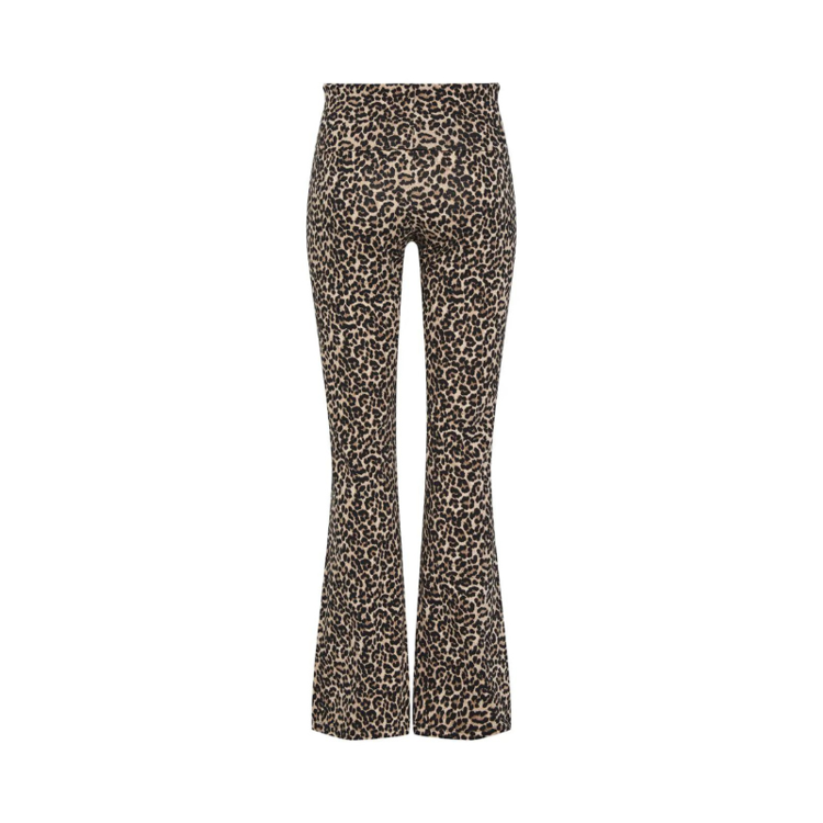 Pcgeorgina flared buks - Black/leo