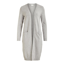 Viril lang cardigan - Light grey melange