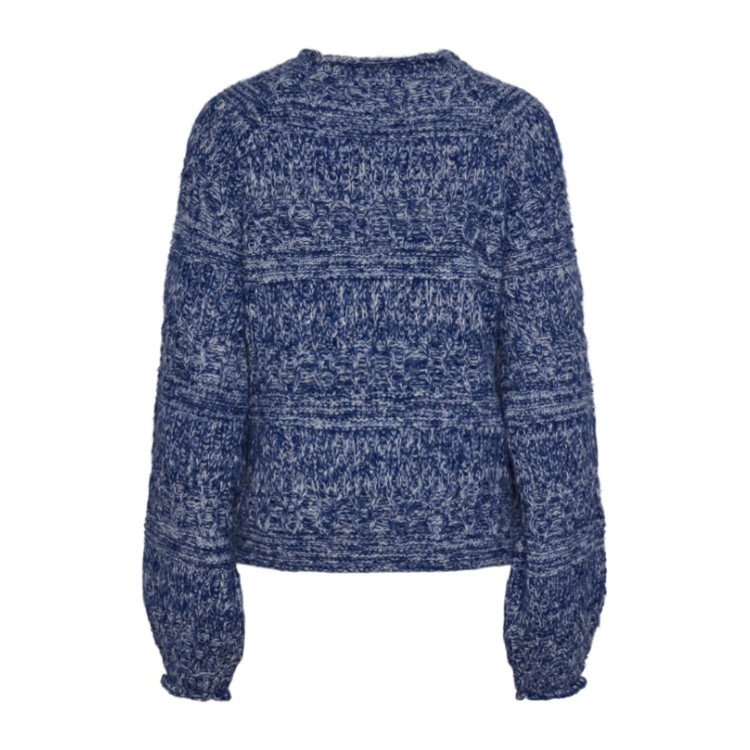 Pcnuella strikbluse - Bellwether blue