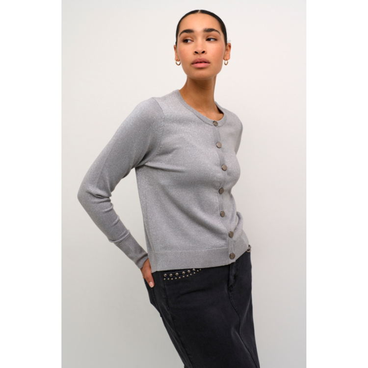 Karegina cardigan - Grey silver metallic