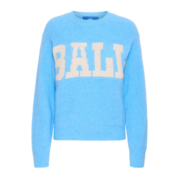 Bastacy strikbluse - Powder blue