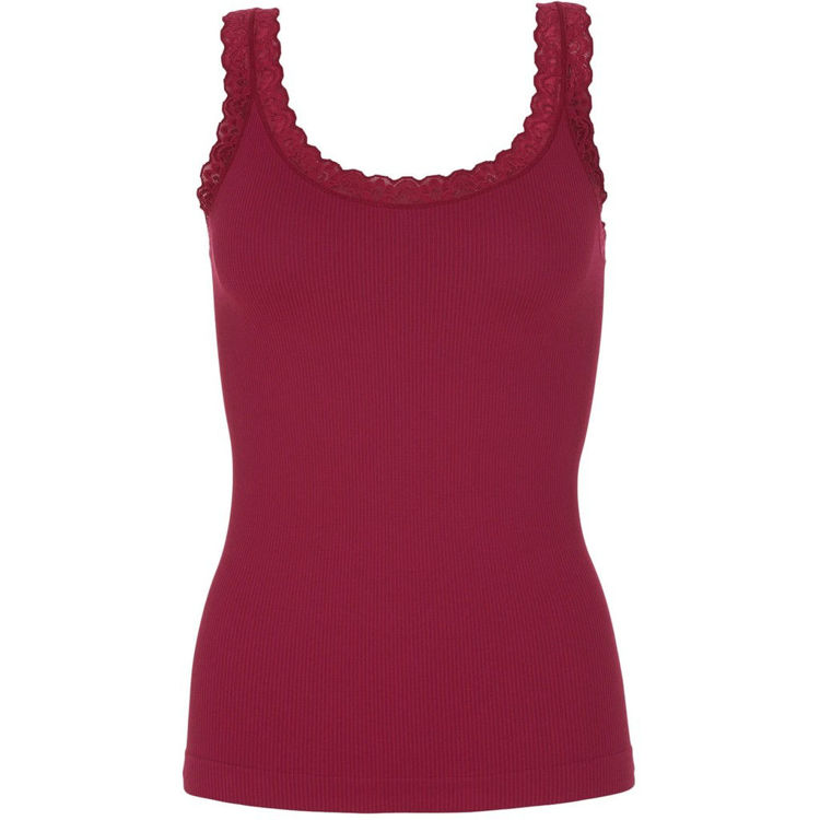 Frida rib top - Bordo