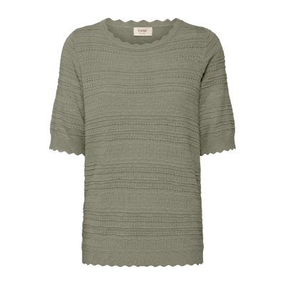 Frflora strik bluse - Agave green