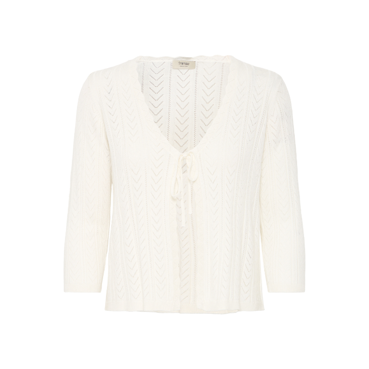 Frflora cardigan - Whisper white
