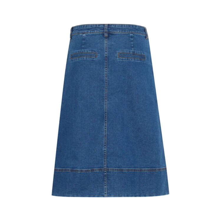 Frvocut denim nederdel - True blue denim
