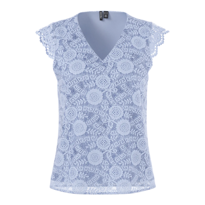 Pcolline v-hals top - Kentucky blue