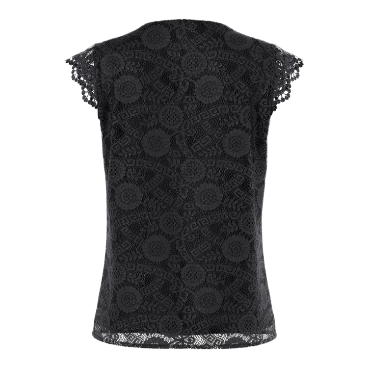 Pcolline v-hals top - Black