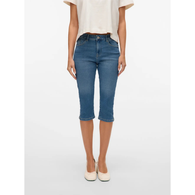 Vmelly capri jeans - Medium blue