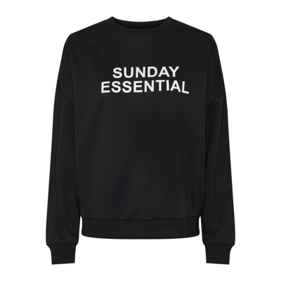 Pcfibbi sweat - Black/bright white