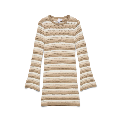 Snrihanna kjole - Beige/crochet