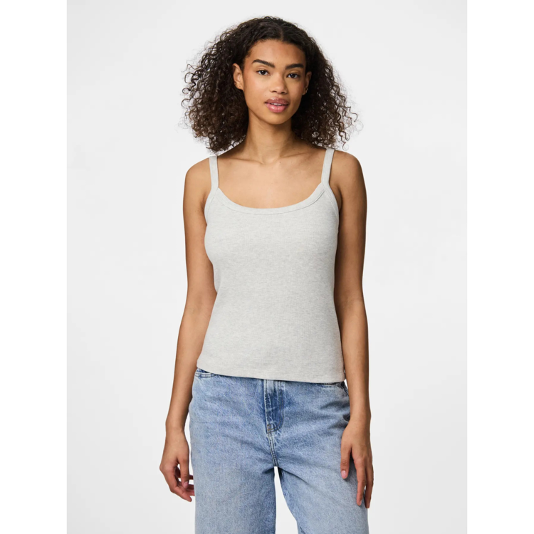 Pcmay top - Light grey melange