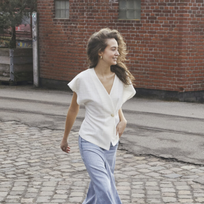 Evela-ve top - Cream