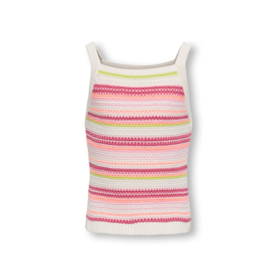 Kogbelli top - Ecru/Camelia ro