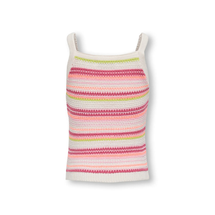 Kogbelli top - Ecru/Camelia ro