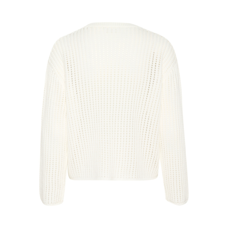 Kasolar strik bluse - Chalk