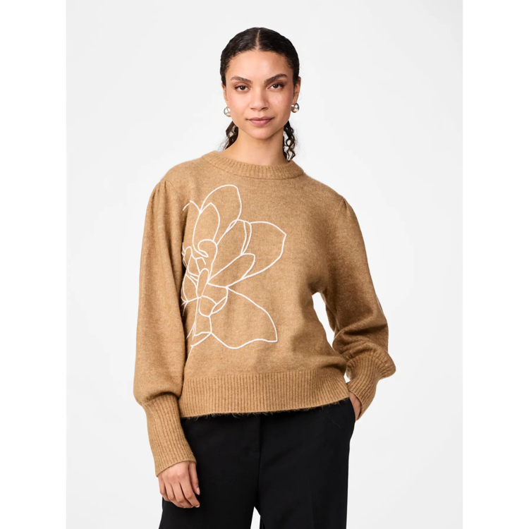 Yasjuva strik bluse - Tigers eye