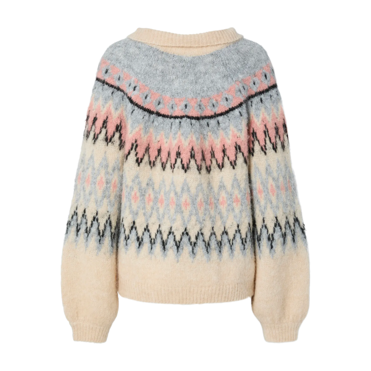 Yasshima strik cardigan - Sandshell/shima