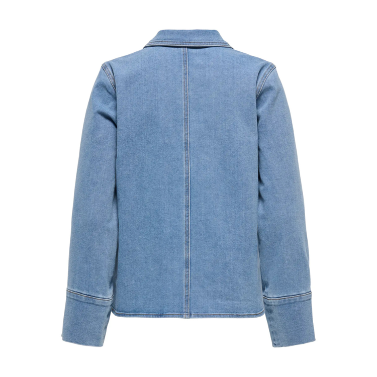 Onlfrida jakke - Light medium blue denim