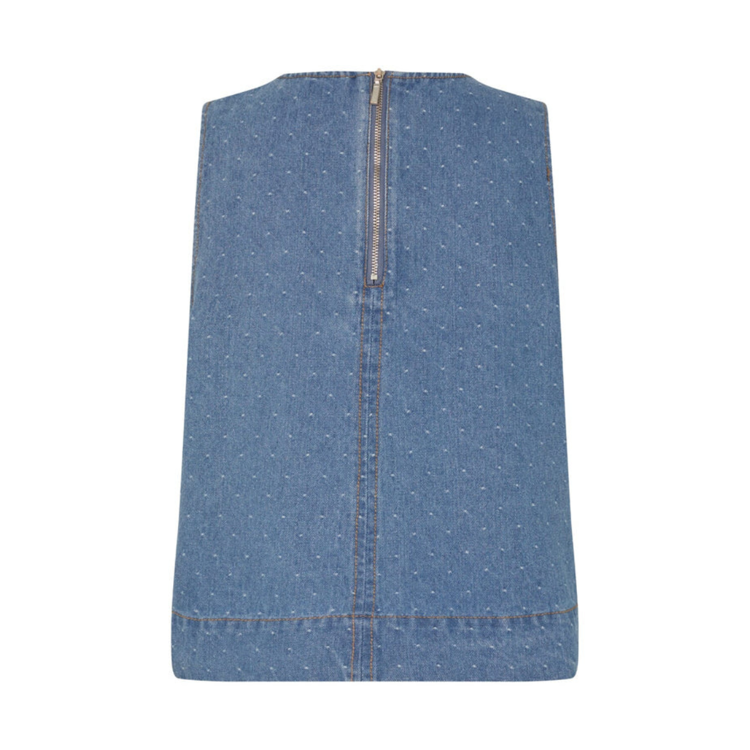Rihne top - Midt blue dot