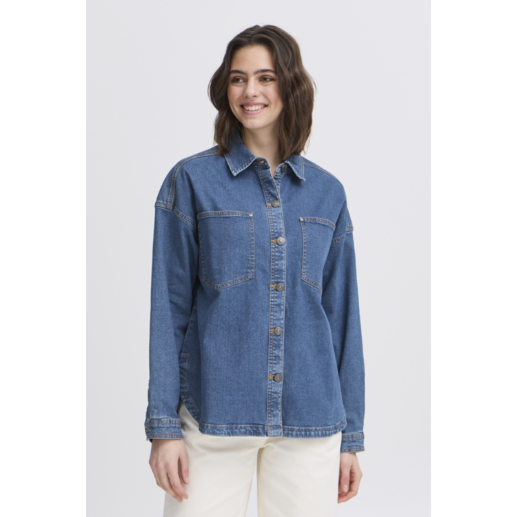 Frvocut jakke - True blue denim