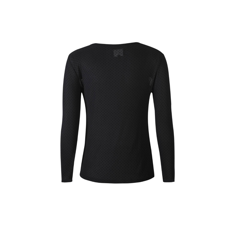 Mesh bluse - Black dot