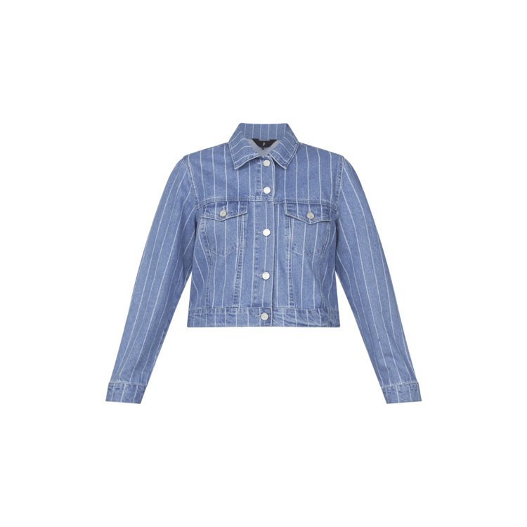 Obita jakke - Medium blue/stripe