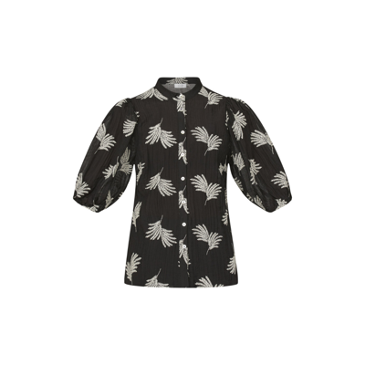 Love1152 bluse - Black/cream