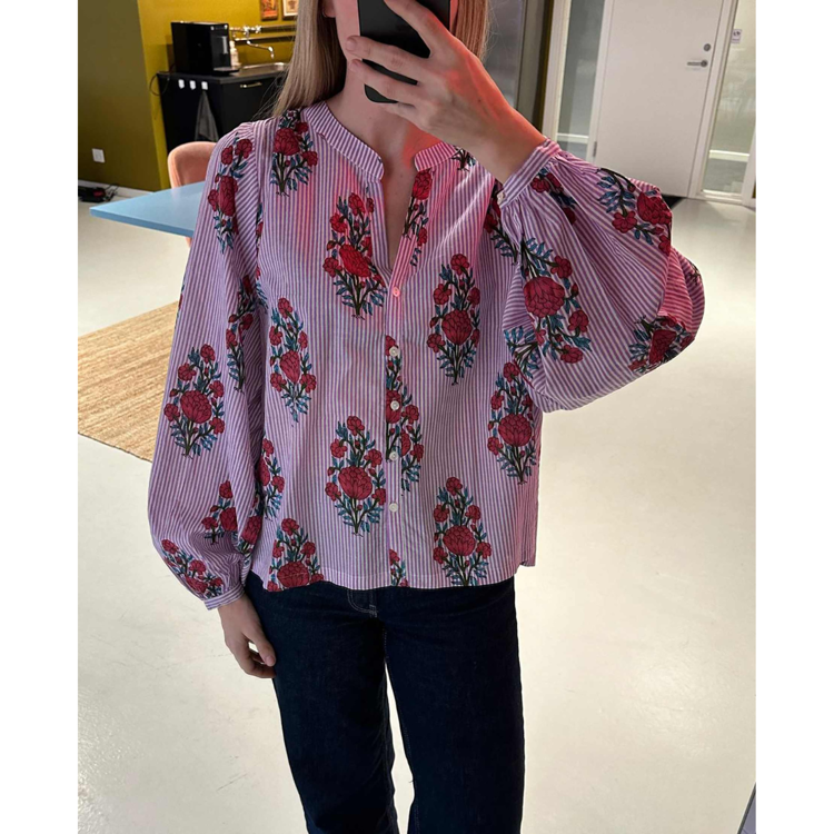 Lara bluse - Poetic purple