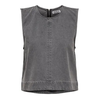 Onldorsi top - Medium grey denim