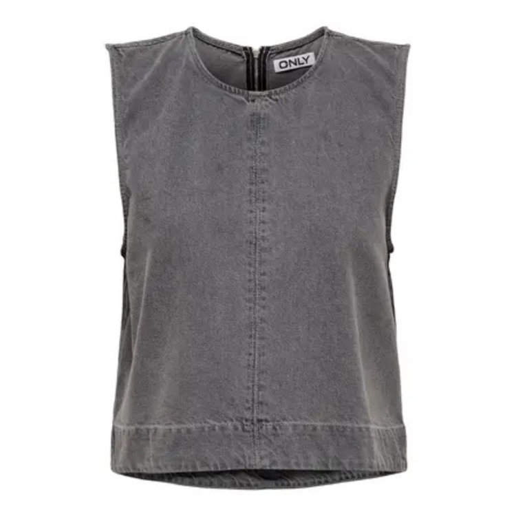 Onldorsi top - Medium grey denim