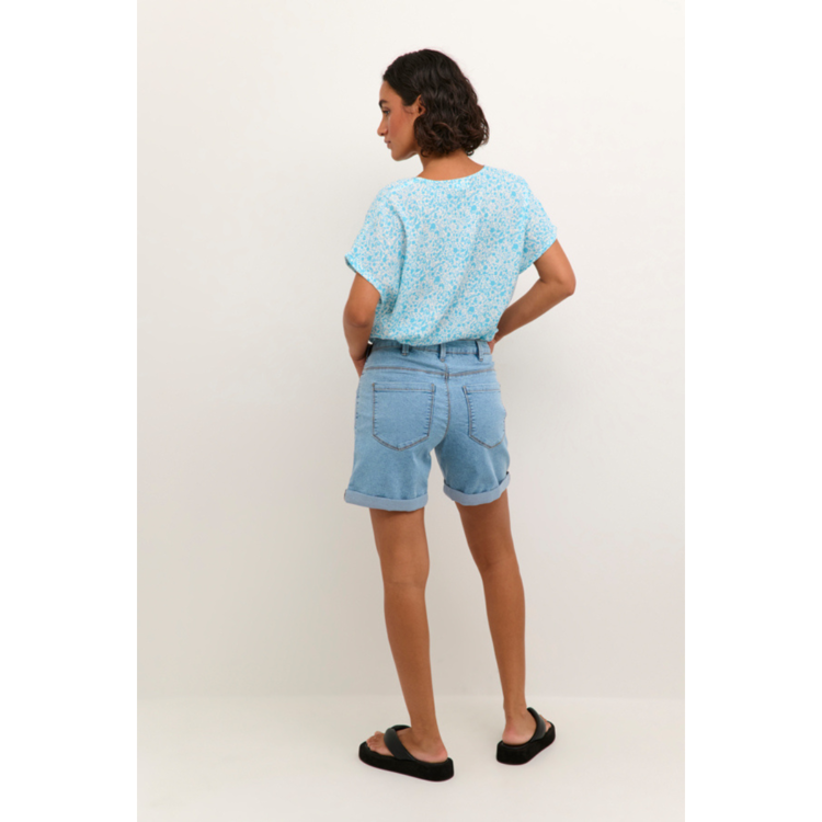 Kavicky denim shorts - Light blue washe