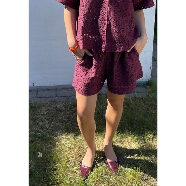 Elsia shorts - D. bordeaux