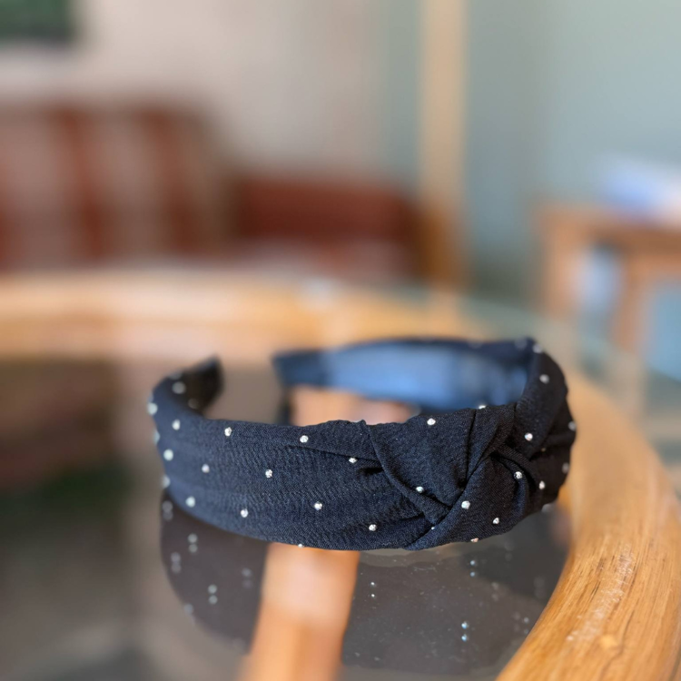 Olga hårbøjle - Black