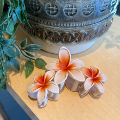 Flower mat hårklemme - Beige