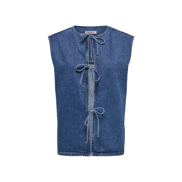Onldorsi vest - Medium blue denim
