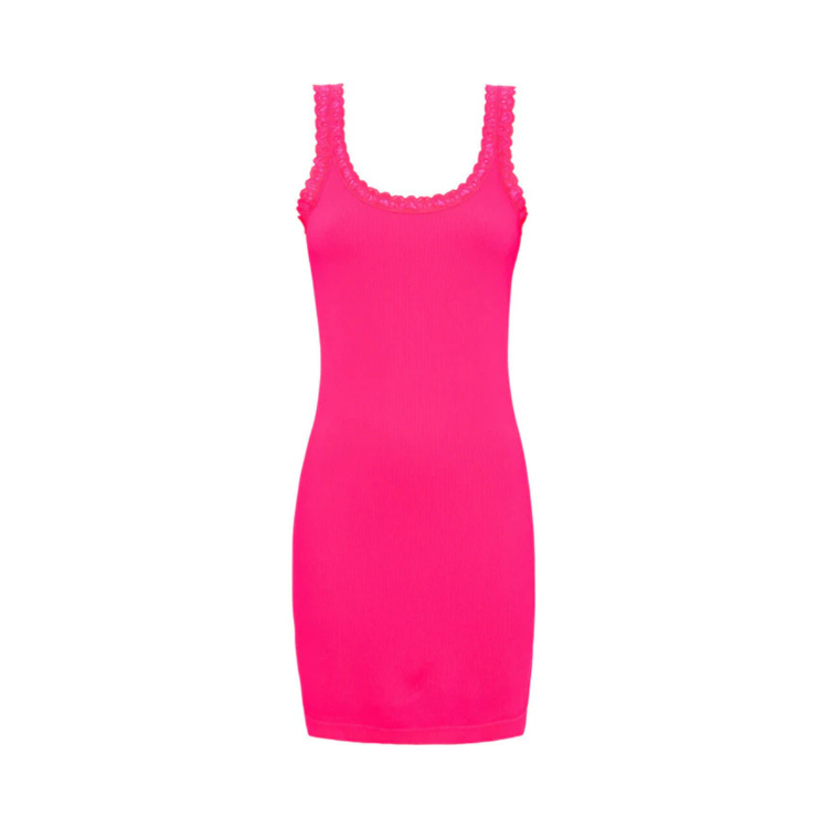 Frida rib top - Bubble fluo