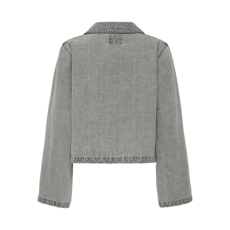 Onlthora jakke - Medium grey denim