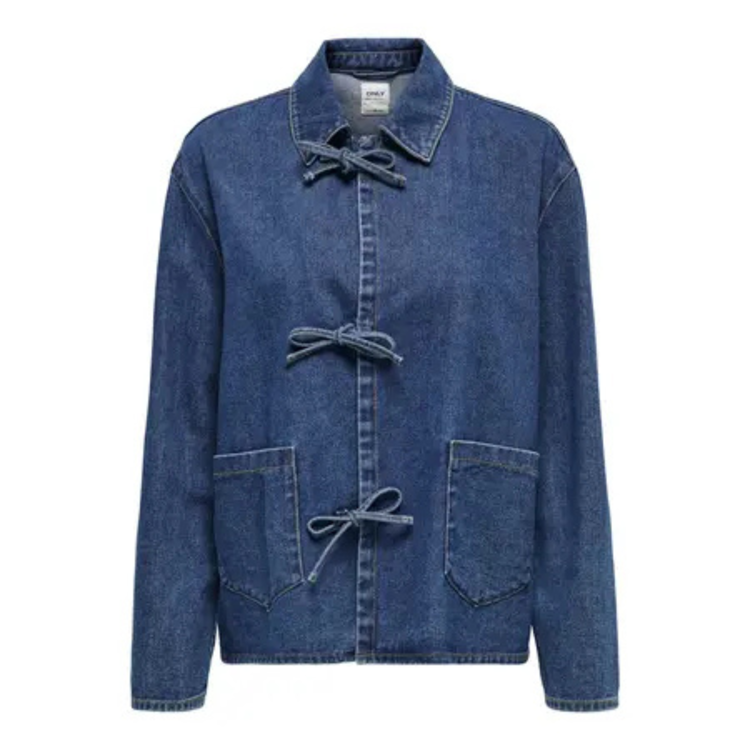 Onlthille jakke - Dark blue denim