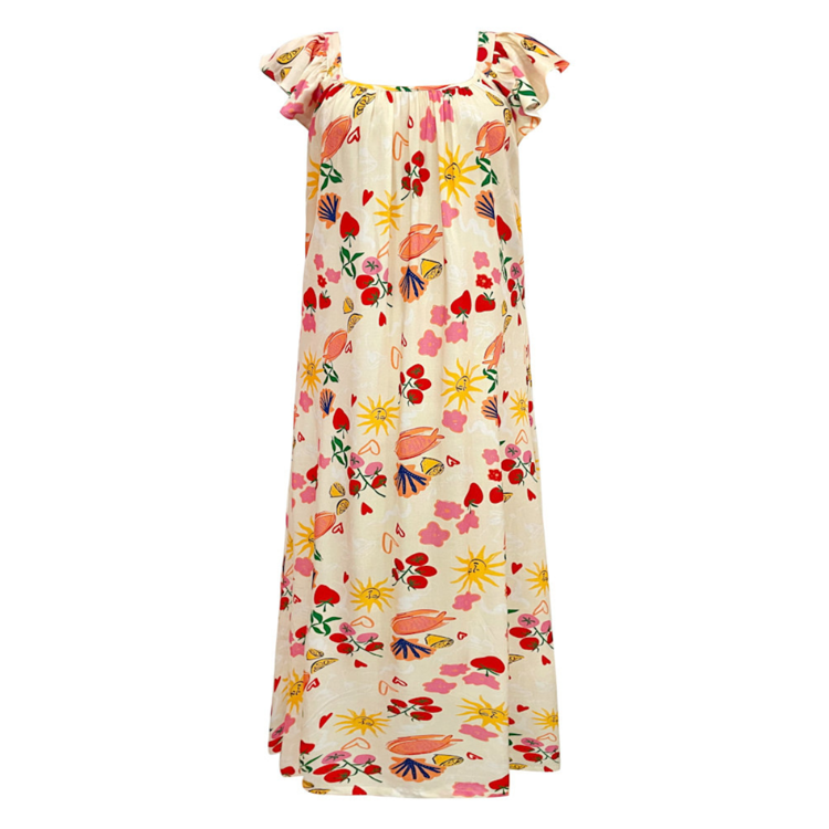 Hilma kjole - Ivory summer